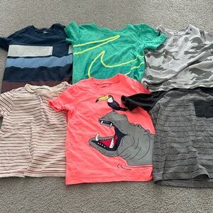 Carter's Kids T-Shirts Set - Green, Gray, Red, Blue